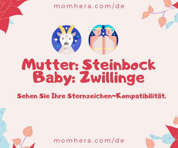 Kompatibilität zwischen einer Steinbock-Mutter und einem Zwillinge-Baby