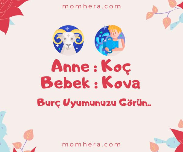 Koç Burcu Annesi ve Kova Burcu Bebeği