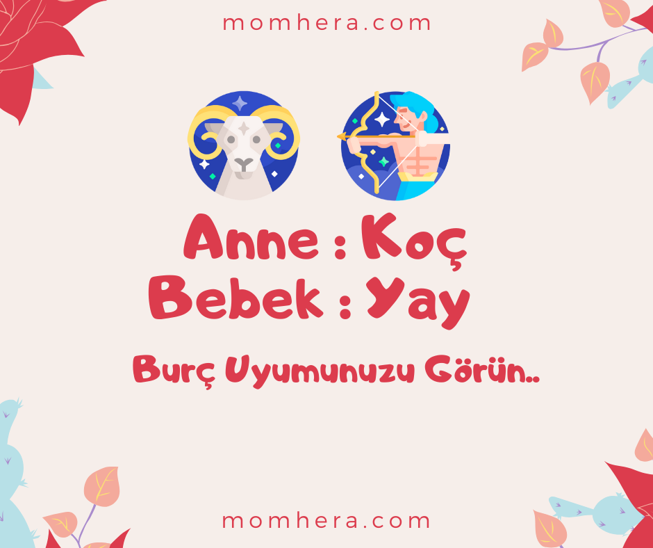 Koç Burcu Annesi ve Yay Burcu Bebeği