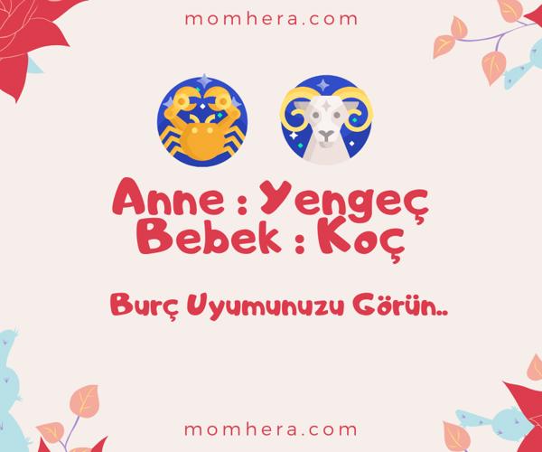 Yengeç Burcu Anne ve Koç Burcu Bebek Uyumu