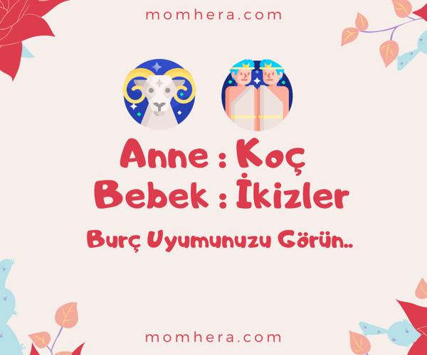 Koç Burcu Annesi ve İkizler Burcu Bebeği