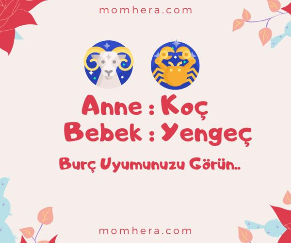 Koç Burcu Annesi ve Yengeç Burcu Bebeği