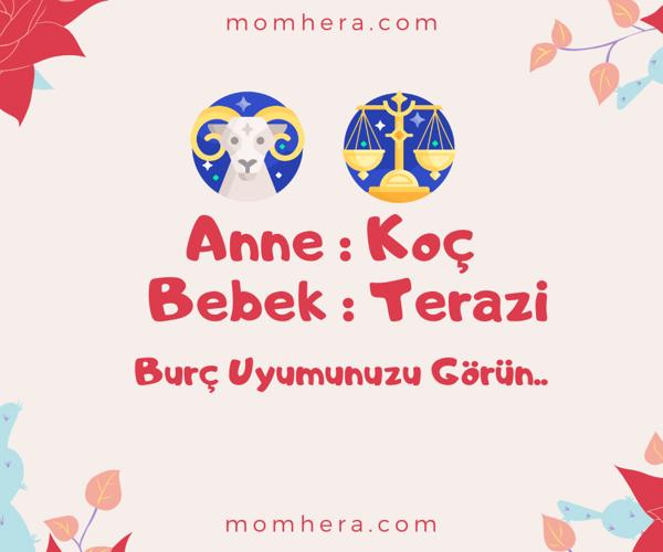 Koç Burcu Annesi ve Terazi Burcu Bebeği